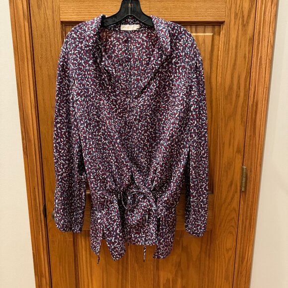 Tory Burch Red/Blue Agate ConfettiTunic, SZ 14 - Picture 5 of 11